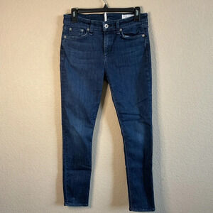 Rag & Bone Womens‎ 26 Cate Mid-Rise Ankle Skinny Dark Wash Denim Jeans
